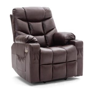 Power Lift Assist Standard Recliner With Massager, Heating And Usb Charge